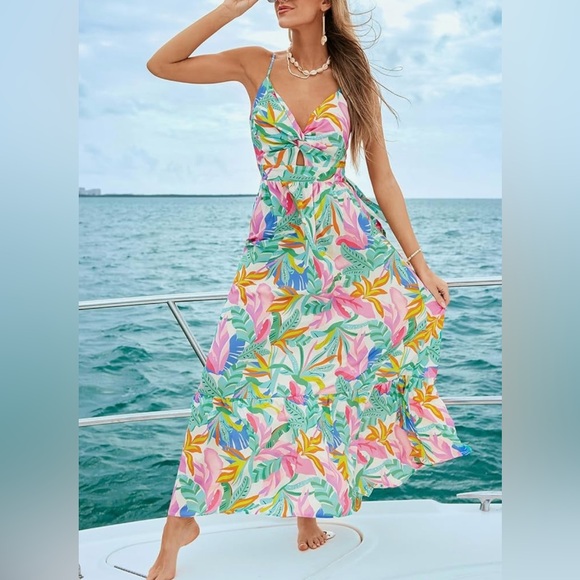 Cupshe Dresses & Skirts - Cupshe Floral Sundress- Worn One Time!!